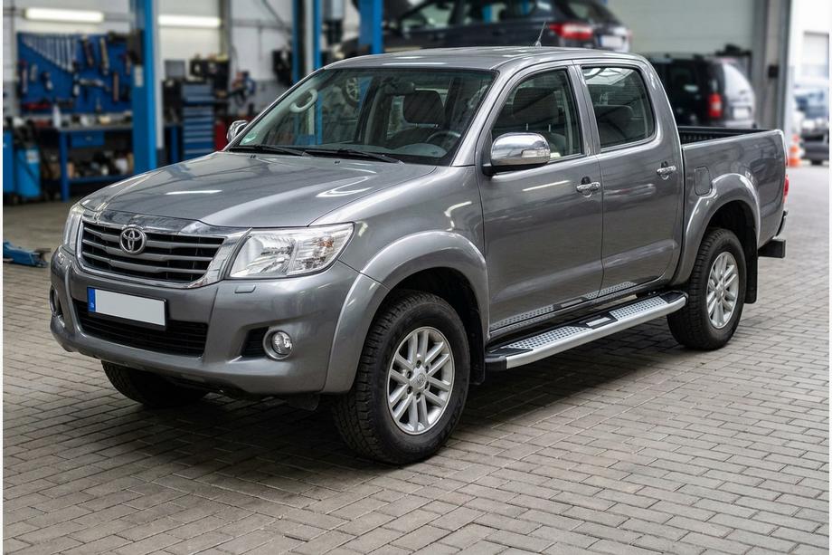 Toyota Hilux 2006-2015 Side Steps Mevsim Grey (2 pcs, Aluminum) Image