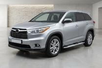 Toyota Highlander 2013-2019 Side Steps Mevsim Grey (2 pcs, Aluminum) photo 1