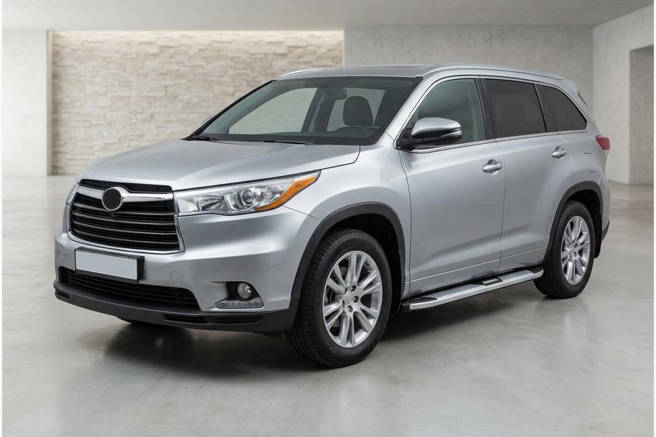 Toyota Highlander 2013-2019 Side Steps Mevsim Grey (2 pcs, Aluminum) Image