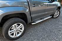 Volkswagen Amarok 2010-2022 Side Steps Mevsim Grey (2 pcs, Aluminum) photo 1