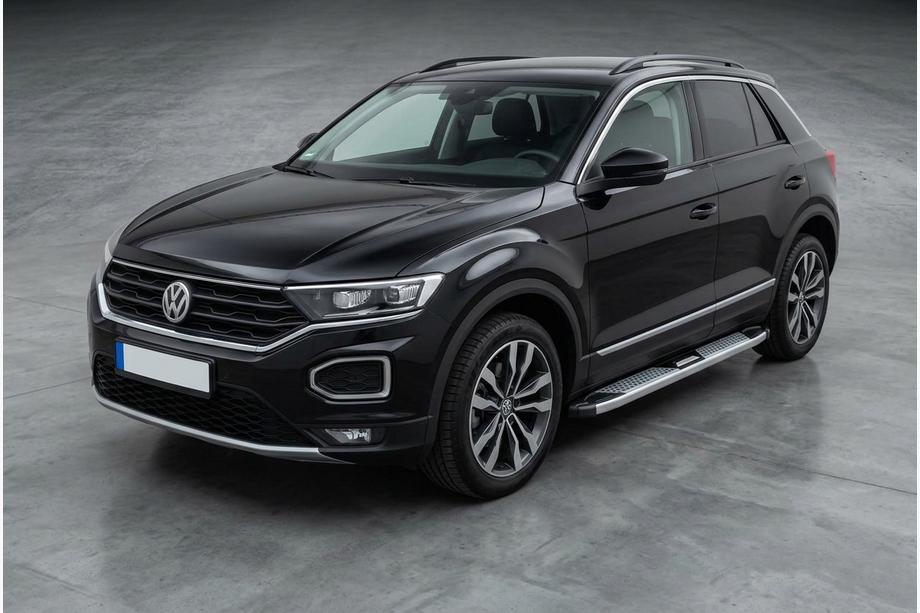 Volkswagen T-Roc 2017-2025 Side Steps Mevsim Grey (2 pcs, Aluminum) Image