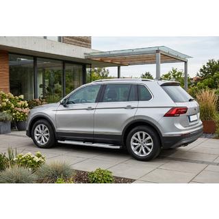 Side Steps Mevsim Grey (2 pcs, Aluminum) Volkswagen Tiguan 2016-2023 photo 1