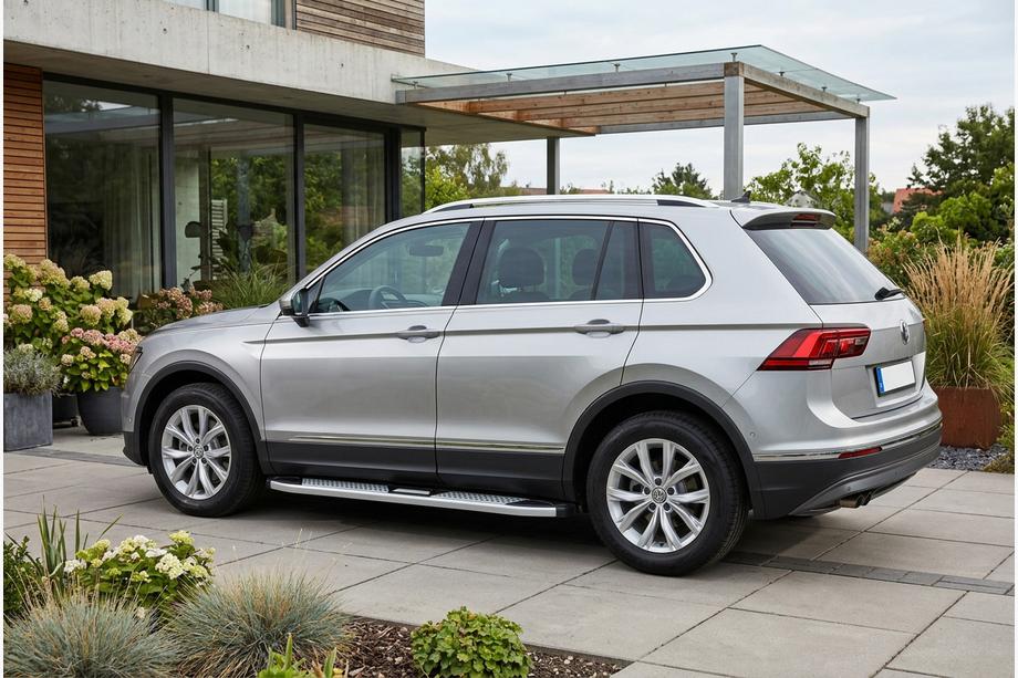 Volkswagen Tiguan 2016-2023 Side Steps Mevsim Grey (2 pcs, Aluminum) Image