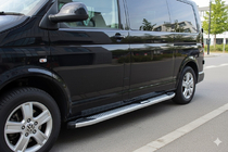 Volkswagen T5 Transporter 2003-2010 Side Steps Mevsim Grey (2 pcs, Aluminum) Short Wheelbase photo 3