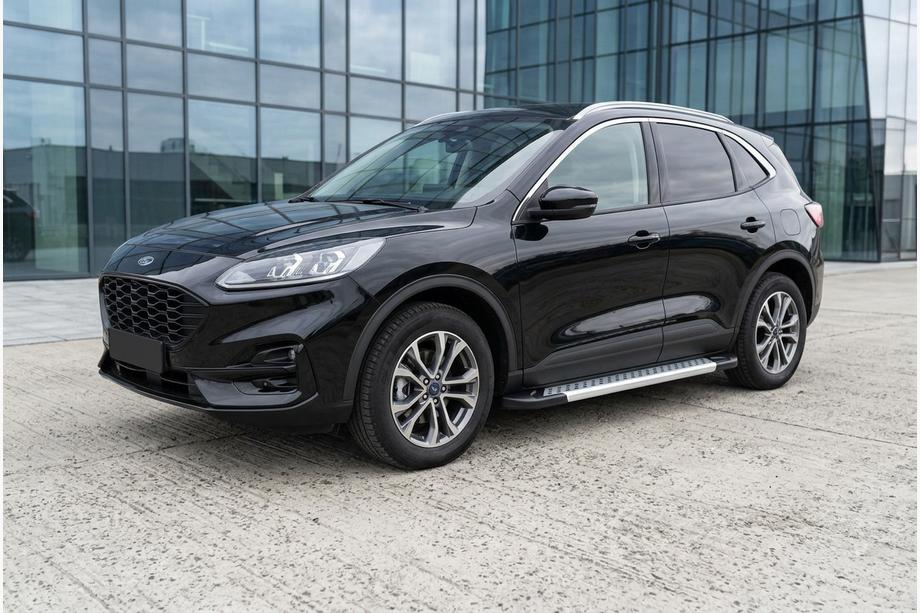 Ford Kuga/Escape 2019- Side Steps Vision New Grey (2 pcs, Aluminum) Image