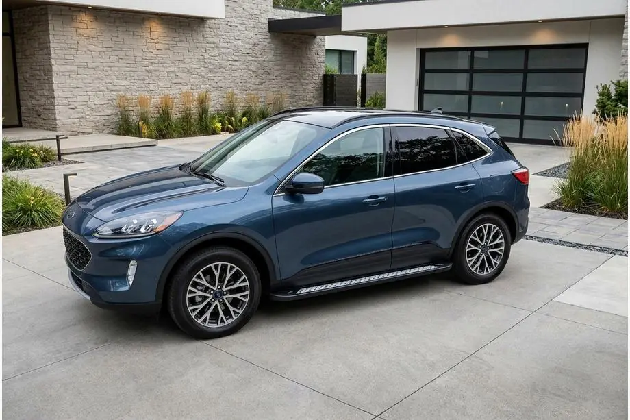 Ford Kuga/Escape 2019- Side Steps Vision New Black (2 pcs, Aluminum) Image