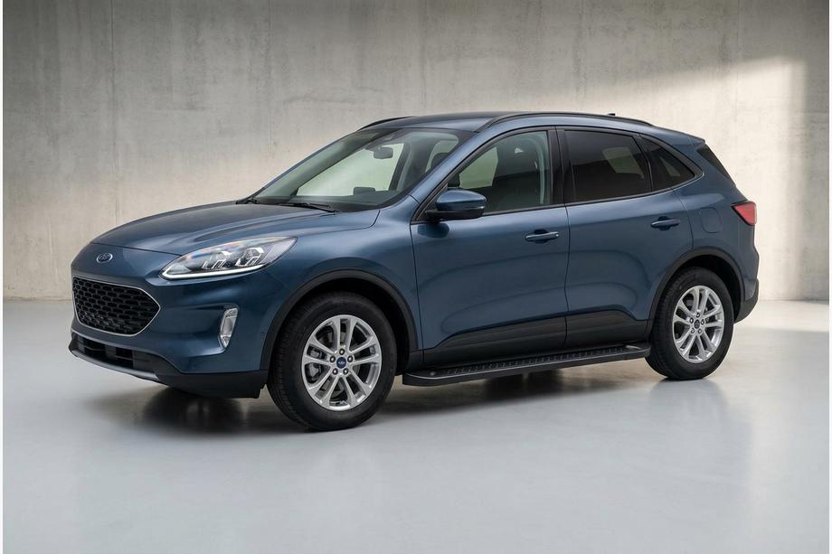 Ford Kuga/Escape 2019- Side Steps Allmond Black (2 pcs, Aluminum) Image