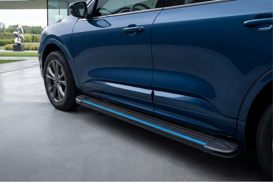 Ford Kuga/Escape 2019- Side Steps Maya Blue (2 pcs, Aluminum) Image