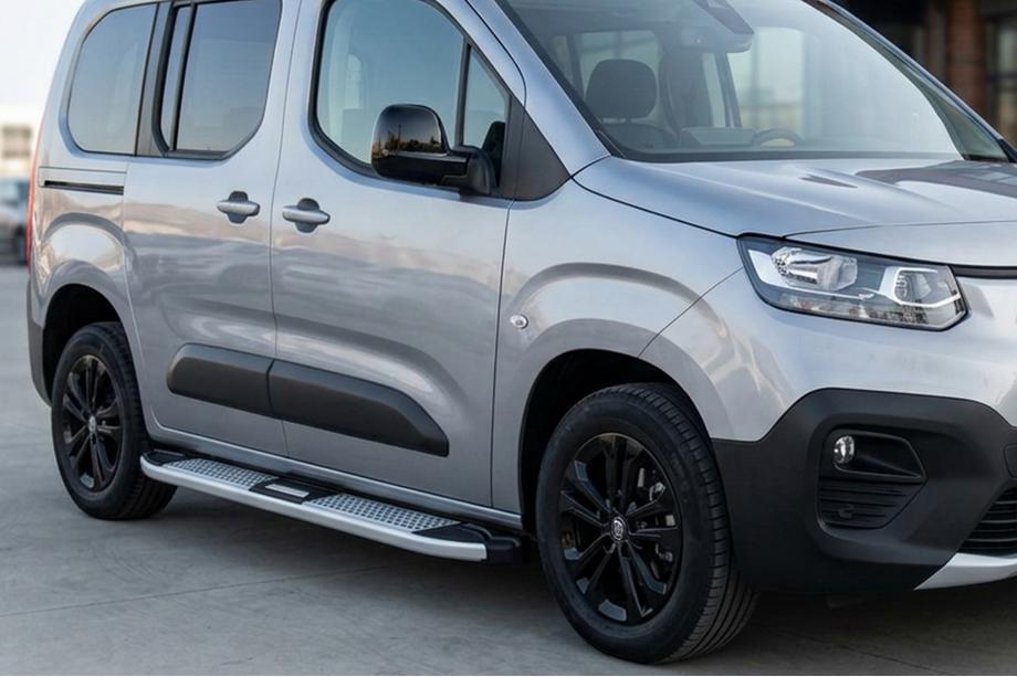 Opel Combo 2019- Side Steps Mevsim Grey (2 pcs, Aluminum) Image