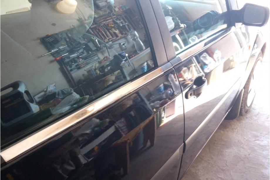 Ford Fiesta 2002-2008 Exterior Window Trim Stainless Steel (4 pcs) OmsaLine - Italian Stainless Steel Image