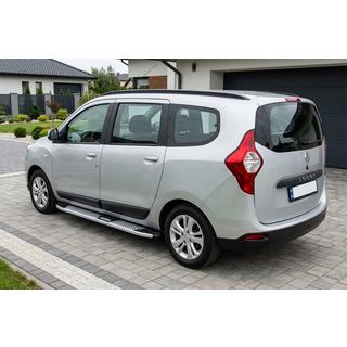 Side Steps Mevsim Grey (2 pcs, Aluminum) Dacia Lodgy 2012-2022 photo 1