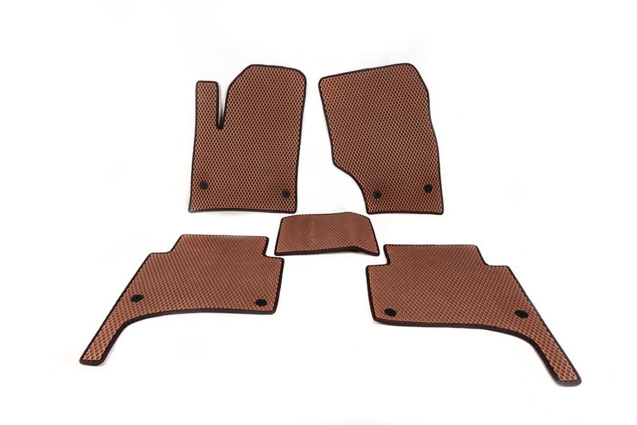 Volkswagen Touareg 2002–2010 EVA Floor Mats (brick red) Image