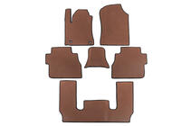 Toyota Sequoia 2007-2022 Polyurethane Floor Mats 3 Rows (EVA, Brick Red) photo 1
