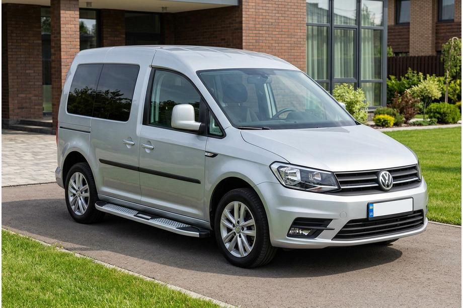 Volkswagen Caddy 2015-2020 Side Steps Mevsim Grey (2 pcs, Aluminum) Image