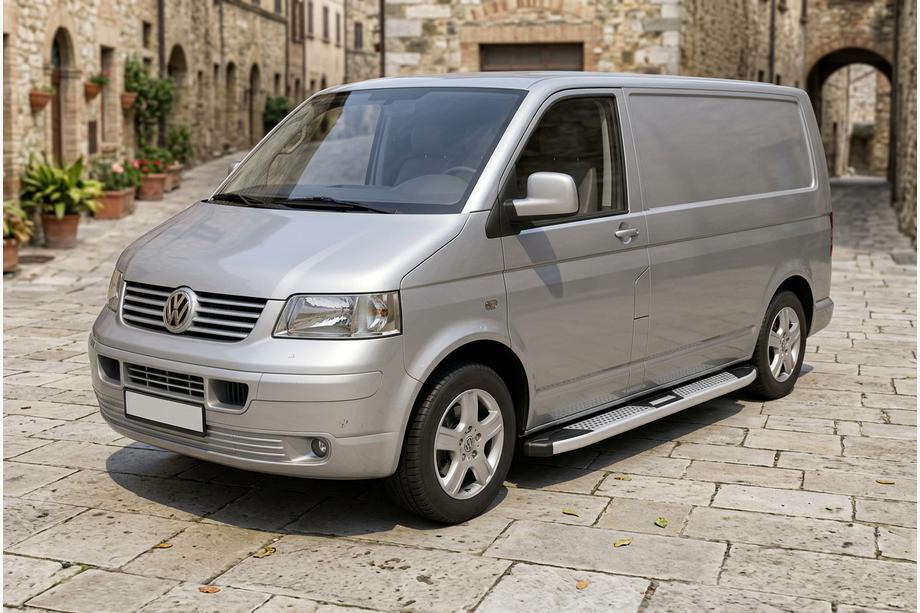 Volkswagen T5 Multivan 2003–2010 Side Steps Mevsim Grey (2 pcs, Aluminum) Short Wheelbase Image