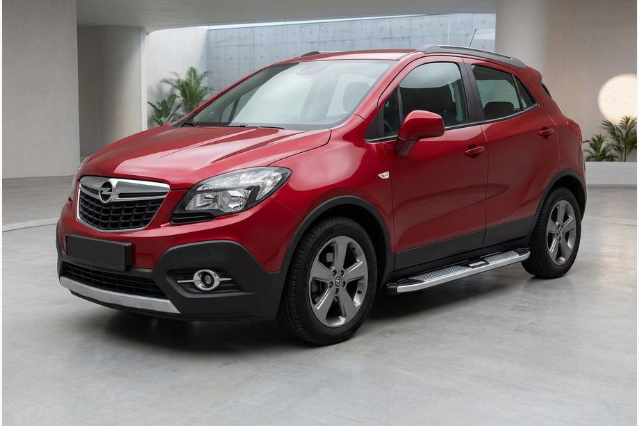 Opel Mokka 2012-2021 Side Steps Mevsim Grey (2 pcs, Aluminum) Image