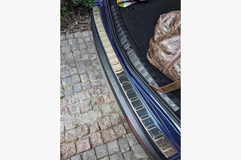 Alfa Romeo Stelvio 2016- Rear Bumper Protector Carmos Stainless Steel Image