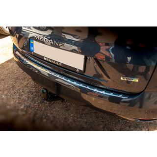 Rear bumper protector Carmos (SW, stainless steel) Renault Megane IV 2016-2025 photo 4