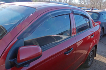 Chevrolet Aveo T200 2002-2008 Window Deflectors SD (4 pcs, HIC) photo 1