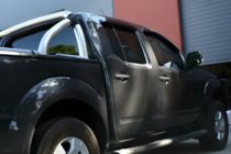 Nissan Navara 2006-2015 Window Deflectors (4 pcs, HIC) photo 2