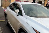Lexus RX 2016-2022 Window deflectors with chrome trim LONG (4 pcs, HIC) photo 1