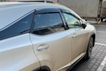 Lexus RX 2016-2022 Window deflectors with chrome trim LONG (4 pcs, HIC) photo 2