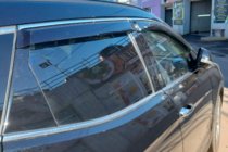 Hyundai Santa Fe 4 2018-2023 Window deflectors with chrome trim (4 pcs, HIC) photo 2