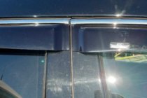 Hyundai Santa Fe 4 2018-2023 Window deflectors with chrome trim (4 pcs, HIC) photo 3