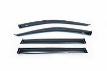 Jeep Cherokee KL 2013- Window deflectors with chrome trim (4 pcs, HIC) photo 2