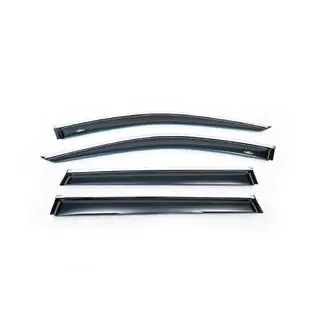 Window deflectors with chrome trim (4 pcs, HIC) Jeep Cherokee KL 2013- photo 2
