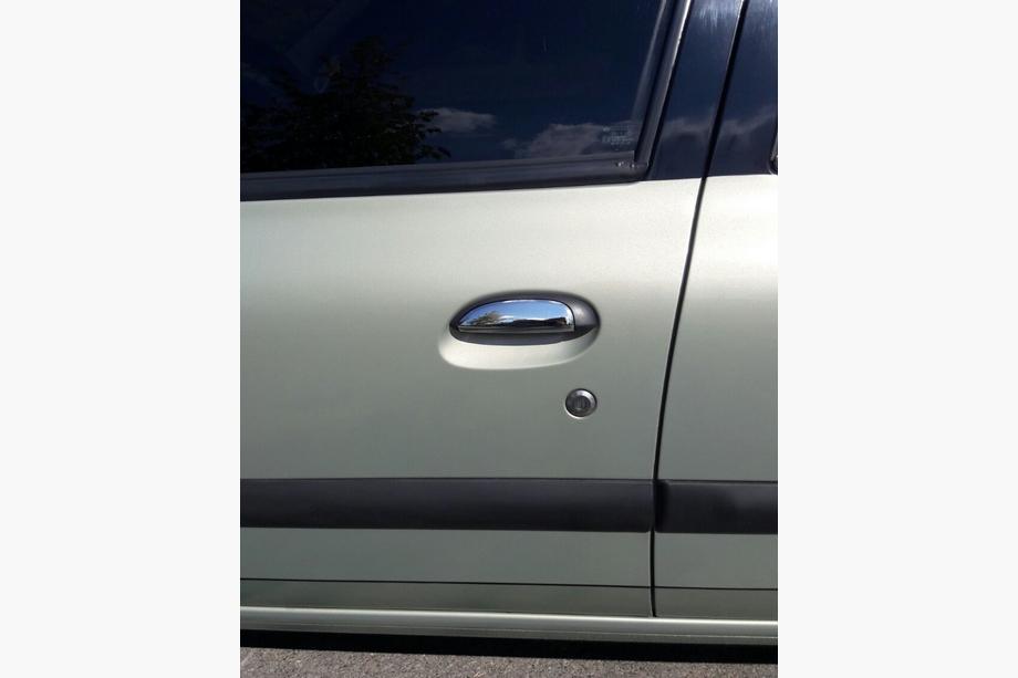 Renault Symbol 1999-2008 Chrome Door Handle Covers (Stainless Steel) 4 pcs, OmsaLine - Italian Stainless Steel Image