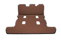 Toyota Land Cruiser 200 2007-2021 Trunk mat 2 pcs (EVA, 7 seats, brick) photo 4