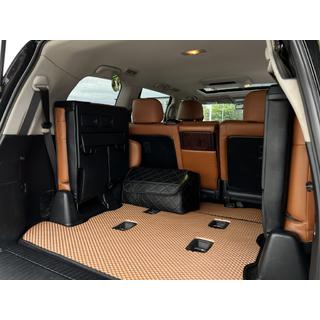 Trunk mat 2 pcs (EVA, 7 seats, brick) Toyota Land Cruiser 200 2007-2021 photo 1