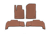 Toyota Land Cruiser 200 2007-2021 Polyurethane EVA Floor Mats (2007-2012, Brick Red) photo 1