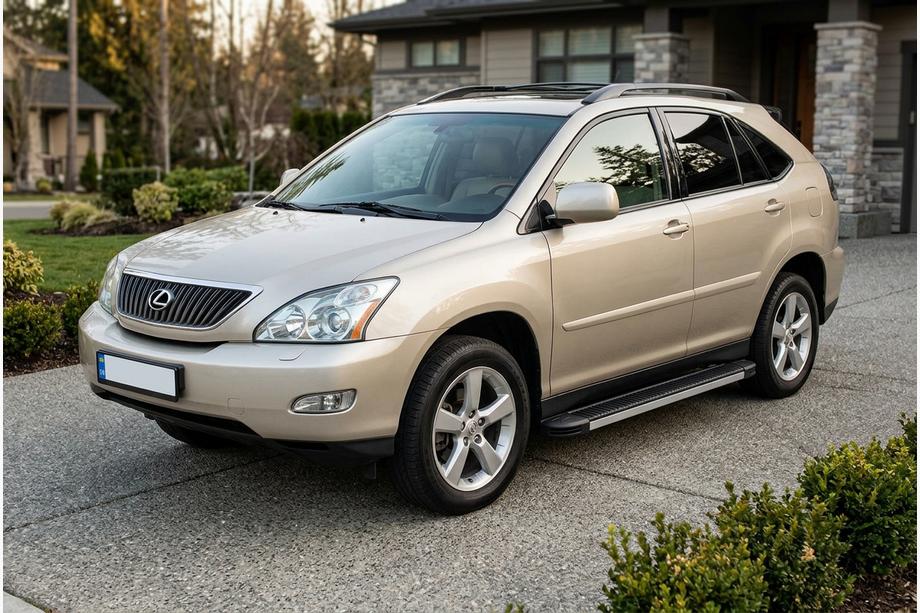 Lexus RX 2003-2009 Side Steps Maya V1 (2 pcs, Aluminum) Image