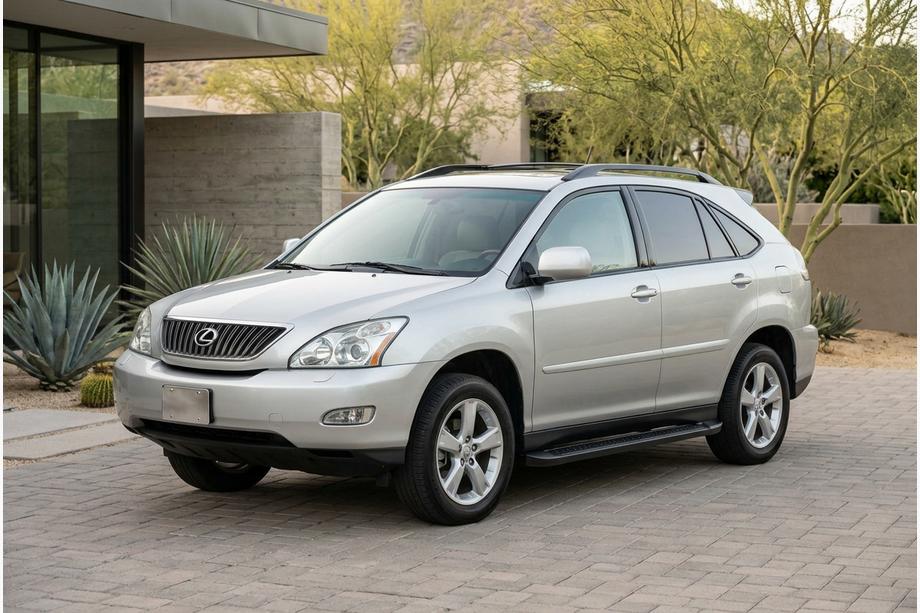 Lexus RX 2003-2009 Side Steps Allmond Black (2 pcs, Aluminum) Image