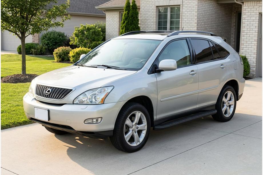 Lexus RX 2003-2009 Side Steps Tayga Black (2 pcs, Aluminum) Image