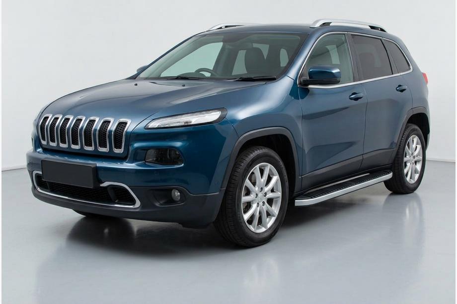 Jeep Cherokee KL 2013- Side Steps Tayga Grey (2 pcs, Aluminum) Image