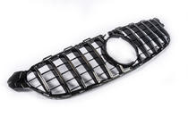 Mercedes C-сlass W205 2014-2021 Front Grille Panamericana GT (for original C63 AMG) 2014-2018, without camera photo 4