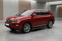 Lexus RX 2009-2015 Side Steps Maya Red (2 pcs, Aluminum) photo 1