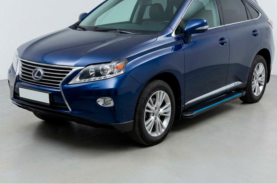 Lexus RX 2009-2015 Side Steps Maya Blue (2 pcs, Aluminum) Image