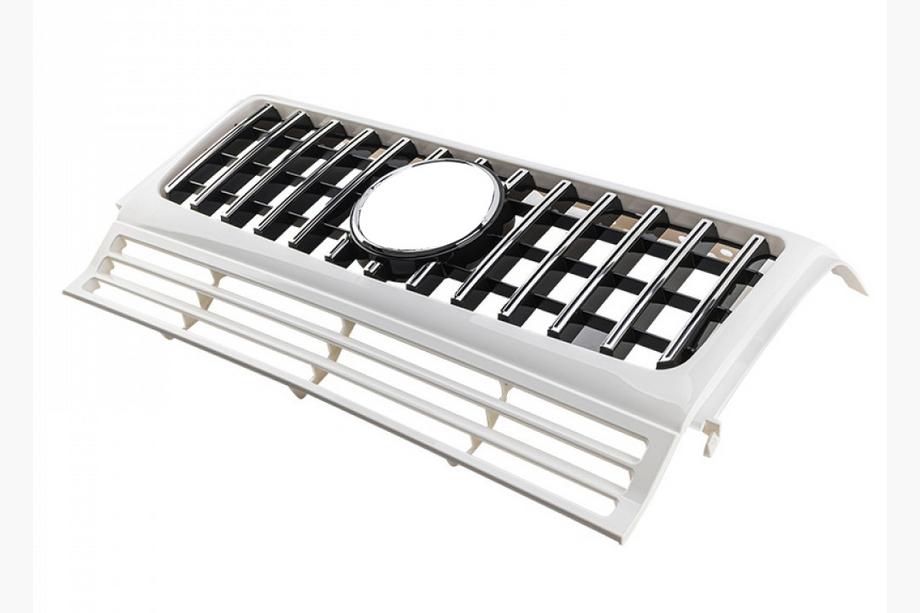 Mercedes G class W463 1990-2018 Front Grille (GT Panamericana, without Chrome) All Black Photo 10