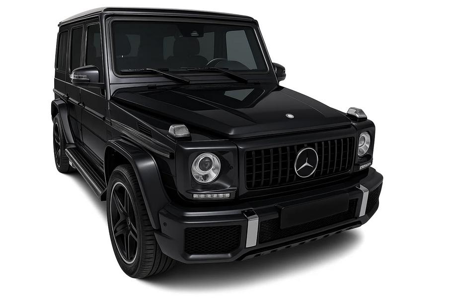 Mercedes G class W463 1990-2018 Front Grille (GT Panamericana, without Chrome) All Black Photo 4