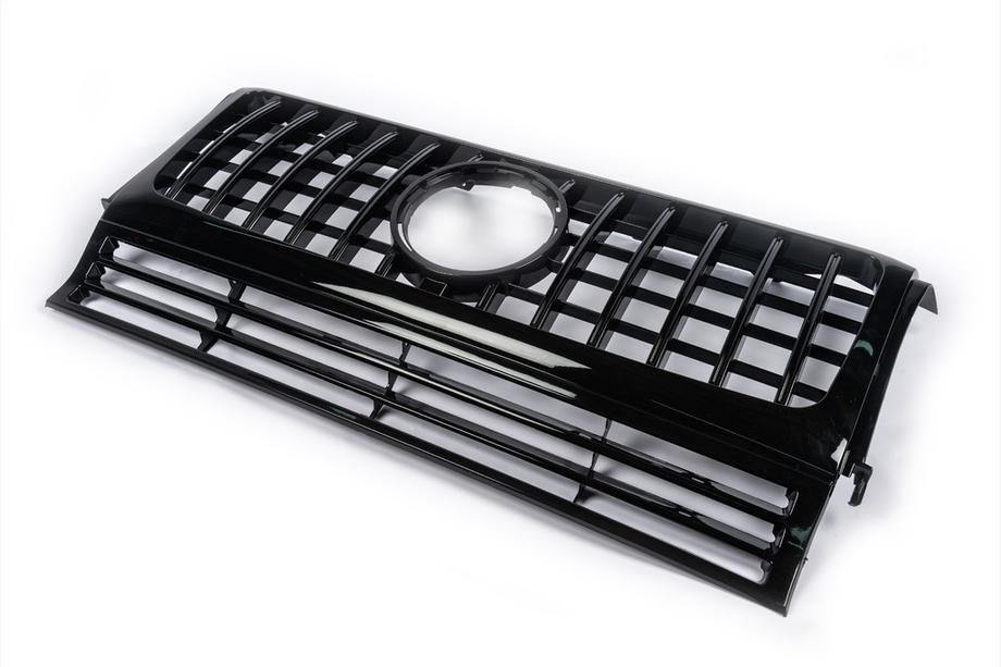 Mercedes G class W463 1990-2018 Front Grille (GT Panamericana, without Chrome) All Black Photo 5