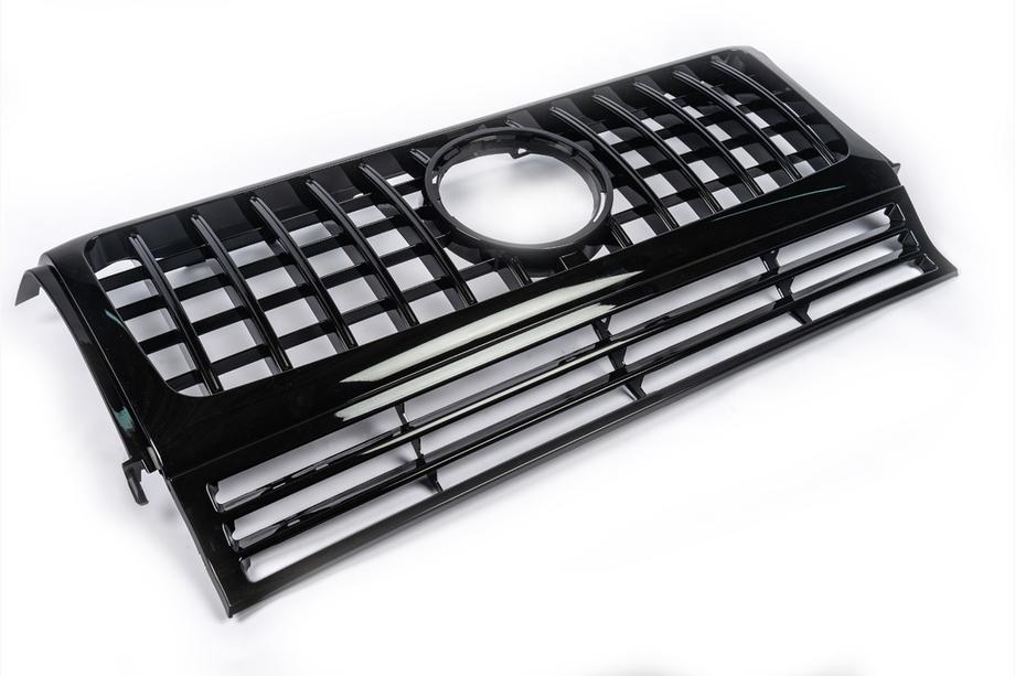 Mercedes G class W463 1990-2018 Front Grille (GT Panamericana, without Chrome) All Black Photo 6