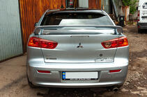 Mitsubishi Lancer X 2008- Rear Window Visor Sedan (ABS) photo 5