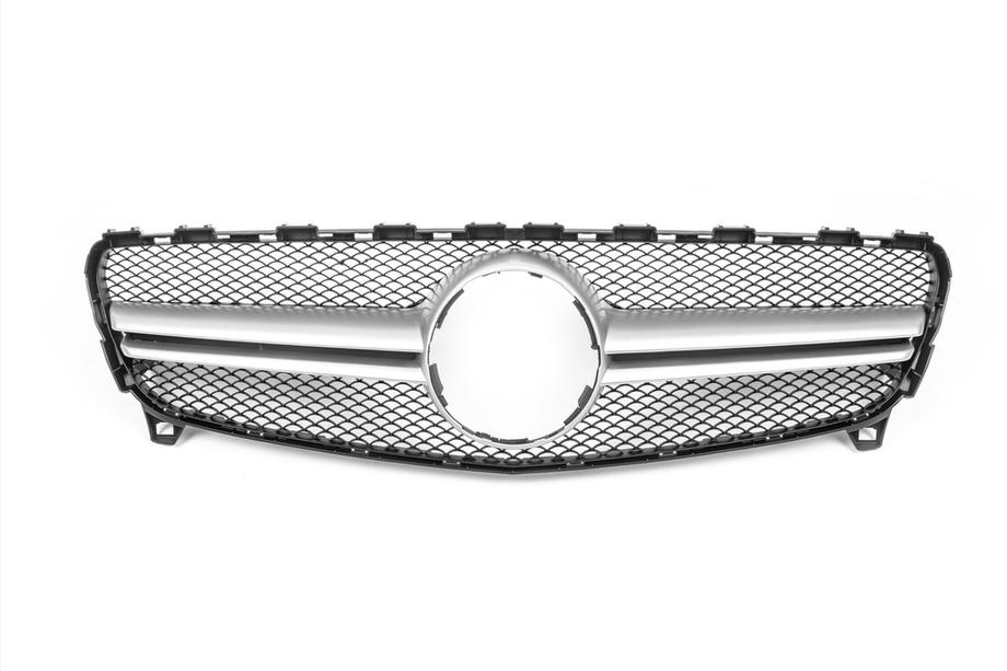 Mercedes A-class W176 2012-2018 Front Grille AMG Silver (2015-2018) Photo 2
