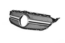 Mercedes C-class W205 2014-2021 Front Grille AMG Silver (for Avantgarde/AMG-Line/C43 AMG) 2014-2018, without camera photo 8