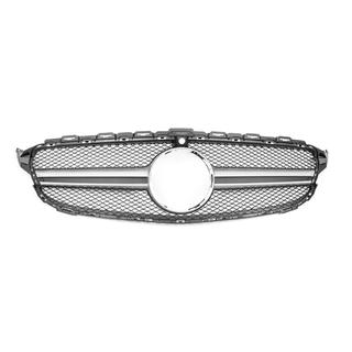 Front Grille AMG Silver (for Avantgarde/AMG-Line/C43 AMG) Mercedes C-сlass W205 2014-2021 photo 2