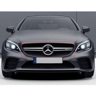 Front Grille AMG Silver (for Avantgarde/AMG-Line/C43 AMG) Mercedes C-сlass W205 2014-2021 photo 1